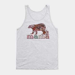 Mama Bear Floral Art Tank Top